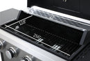 4-Burner Propane BBQ Grill – 34,200 BTU with Foldable Table & Hooks