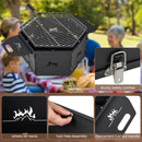 Portable Charcoal Grill Stove – Foldable Hibachi Cooker with Handle