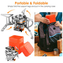 Portable 4000W Foldable Camping Stove with Ignition & Carry Case