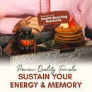 All Natural Energy Supplements with Elderberry Caffeine Pills 60 Capsules