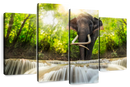 Waterfall Elephant Wall Art
