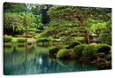 Zen Lakeside Bonsai Trees Wall Art