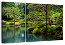 Zen Lakeside Bonsai Trees Wall Art
