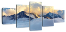 Alpine Snowy Mountains Wall Art