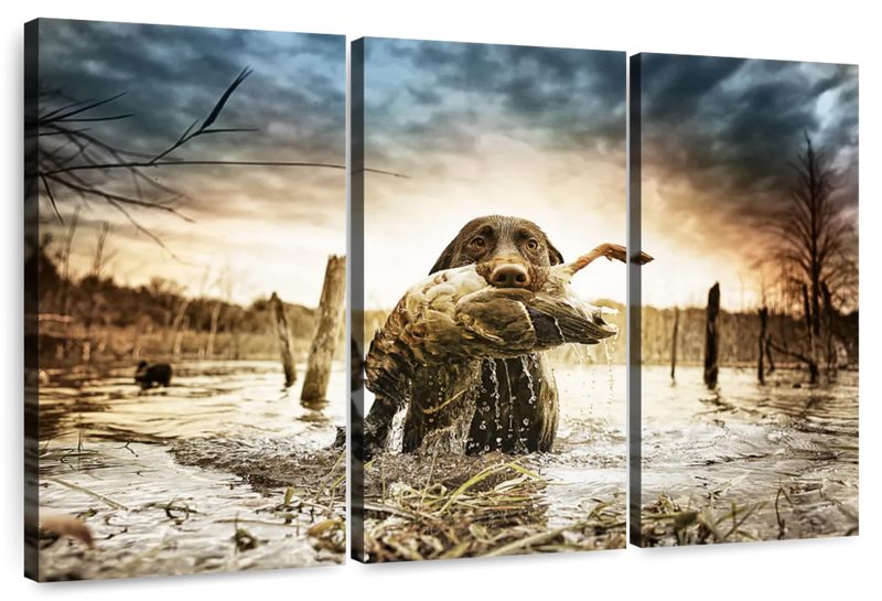 Dog Fetching Game Wall Art