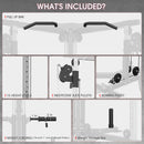 Rovix Dual Pulley Cable Crossover Machine With Pull Up And LAT Bar (SAK98124)