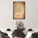 Dublin Vintage Map Canvas