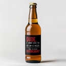 Dude Solid Groomsman Beer Label