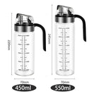 Durable automatic oil bottle set in red & gold for kitchen storage