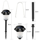 Durable Metal Solar Pathlight LED Flame Lamp for Outdoor