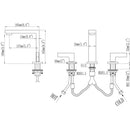 Duro 8 in. Widespread Double Handle High Arc Bathroom Faucet