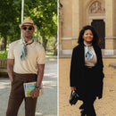 Napoli - Silk Neckerchief - Dusty Blue