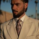 Silvio - Silk Jacquard Tie - Dusty Rose