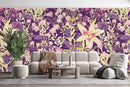Purple and Yellow Flowers Wallpaper