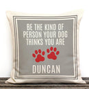 Dog Paws Personalized Canvas Decorative Canvas Throw Pillow