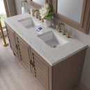 James Martin Portland 60" Double Bathroom Vanity, Whitewashed Walnut