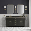 James Martin Brookfield 72" Double Bathroom Vanity, Black Onyx