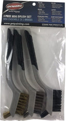 Dynamic DYN10481 Mini Wire Brush Set, Soft Grip, 3 Piece