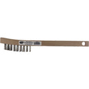 Dynamic DYN11301 Mini Wire Brush 2x9 Rows Stainless Steel