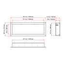 Dynasty Cascade 52-Inch Recessed Smart Linear Electric Fireplace With Dynasty App [DY-BTX52] (SAK73485)