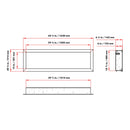 Dynasty Cascade 64-Inch Smart Linear Electric Fireplace With Front Facing Heater [DY-BTX64] (SAK15932)