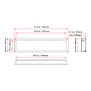 Dynasty Cascade 74-Inch Smart Linear Electric Fireplace [DY-BTX74] (SAK61984)
