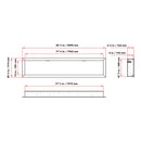 Dynasty Cascade 82-Inch Recessed Linear Electric Fireplace [DY-BTX82] (SAK30567)