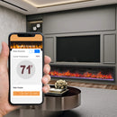 Dynasty Cascade 52-Inch Recessed Smart Linear Electric Fireplace With Dynasty App [DY-BTX52] (SAK73485)