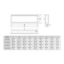 Dynasty Tempo 100-Inch Virtual Linear Electric Fireplace [DY-FVX100] (SAK59234)