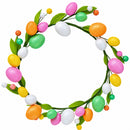Glistening Easter Egg Wreath with Multicolor Glistening Detail