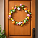 Glistening Easter Egg Wreath with Multicolor Glistening Detail