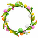 Glistening Easter Egg Wreath with Multicolor Glistening Detail