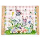 Set of 4 Bunny and Easter Eggs Fabric Placemats