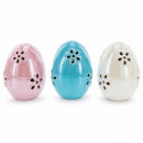 Set of 3 Pearlized Ceramic Easter Egg Lanterns