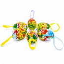 Set of 6 Chicks Vintage Style Hanging Easter Egg Ornaments
