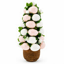 Pastel Spring Egg Arrangement Centerpiece Vase 14.8 Inches Tall