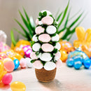 Pastel Spring Egg Arrangement Centerpiece Vase 14.8 Inches Tall