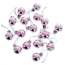 Set of 40 Pink Mini Ball Plastic Christmas Ornaments