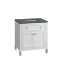 James Martin Chicago 30" Single Bathroom Vanity, Glossy White