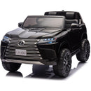 Licensed LEXUS LX600 24V Two-seater XXL Kids Ride On Car W/Parents Control,Seat width 20 inches,2WD,Four-wheel suspension,Bluetooth,MP3,Music,Power display,Speeds 1.86-3.11MPH For Kids.