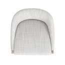 Newport - Coastal Curved Back Upholstered Counter Stool - Gray