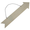 Unfinished Wooden Arrow Shape Cutout DIY Craft 13.75 Inches