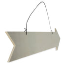 Unfinished Wooden Arrow Shape Cutout DIY Craft 13.75 Inches