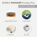 Purespa Bubble Massage Spa Set For Six With Contoured Headrests And Energy Efficient Spa Cover