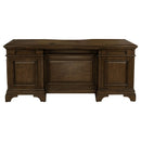 Hartshill 72-inch 7-drawer Executive Desk Burnished Oak