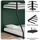 Same as original B083124171 Adam Sturdy Twin over Full Metal Bunk Black for Kids and Adult, Low Profile and Easy Climbing with Stable Ladder
