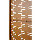Outdoor & Indoor Privacy Screen Metal Privacy Screen 76' H×48' W, Freestanding Decorative Privacy Screen for Deck Balcony Patio, Privacy Fence Panels for Outside Lawn Garden PS112 BROWN
