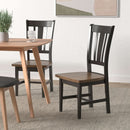 International Concepts Splatback Dining Chair Hickory Washed Coal