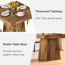 Walnut 31 5 Inch Farmhouse Dining Table For Small Spaces