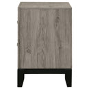 Valen 2-drawer Nightstand Bedside Table Light Taupe
